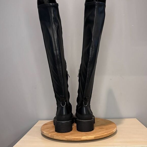 Sam Edelman Women's Lerue Square Toe Over The‎ Knee Riding Boots Black Size 6 - Picture 4 of 8